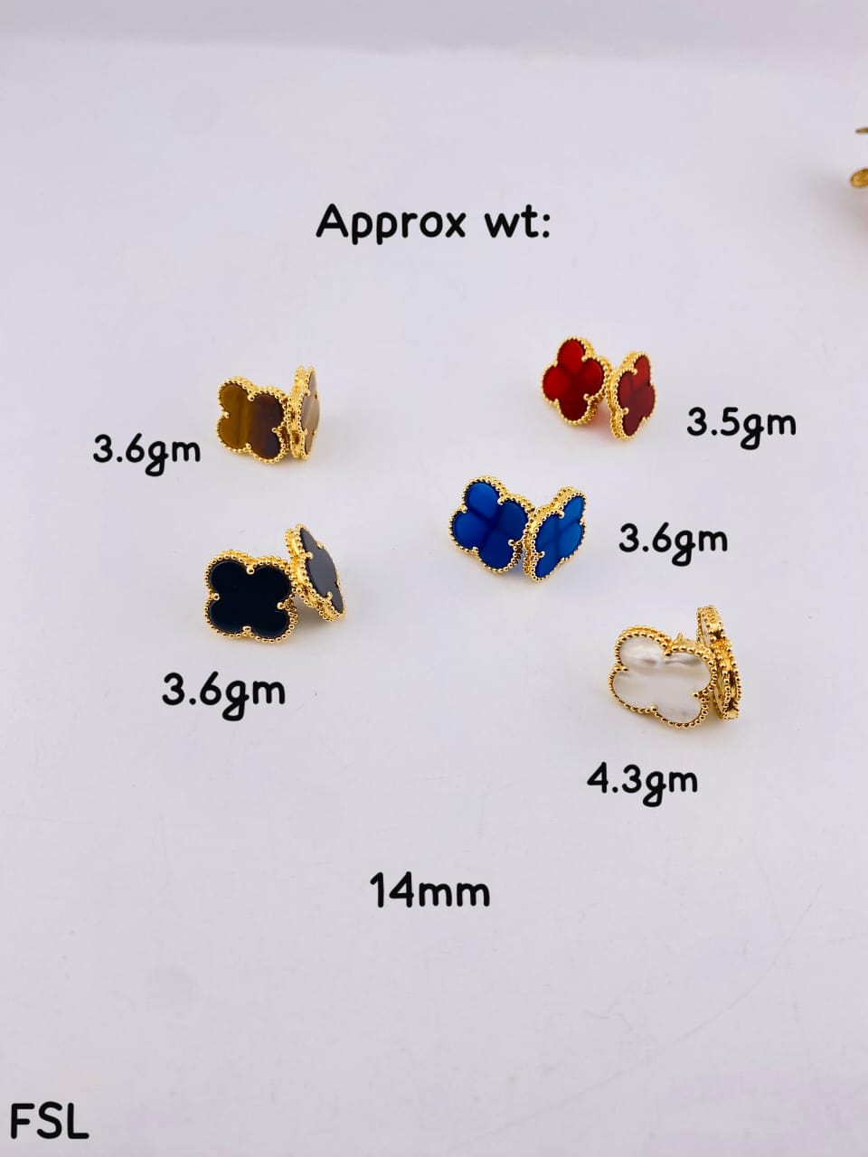 Brand Inspired 18k Gold Earrings