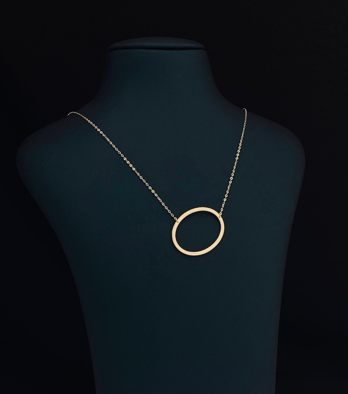 Elegant 18k Letter Necklace