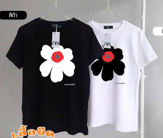 Shirt with flower design