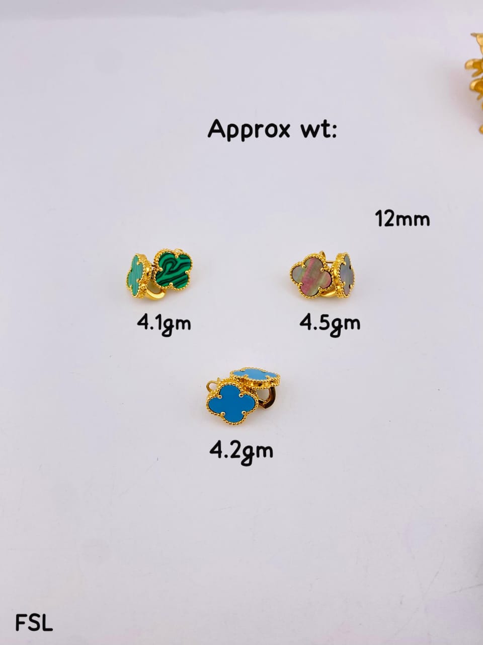 Brand Inspired 18k Gold Earrings